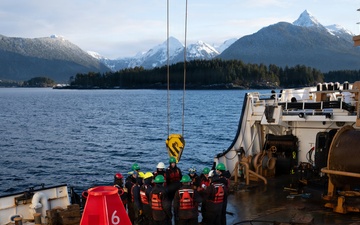 USCGC Kukui conducts aids to navigation operations near Sitka, Alaska