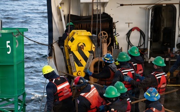 USCGC Kukui conducts aids to navigation operations near Sitka, Alaska