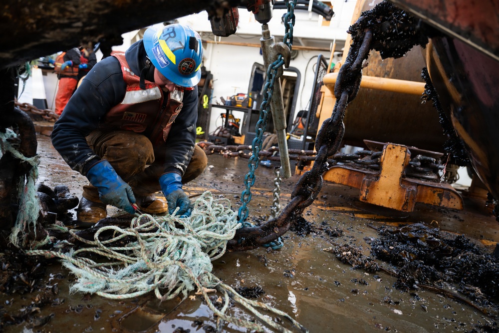 USCGC Kukui conducts aids to navigation operations near Sitka, Alaska