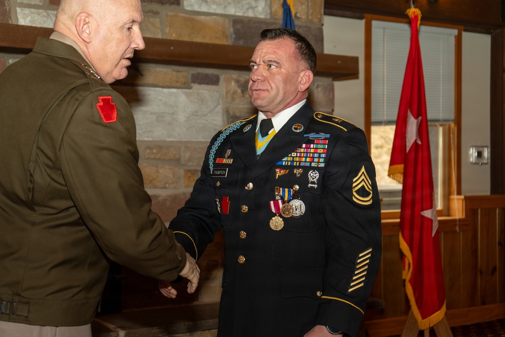 Sgt. 1st Class Thompson retires after 26 years of service