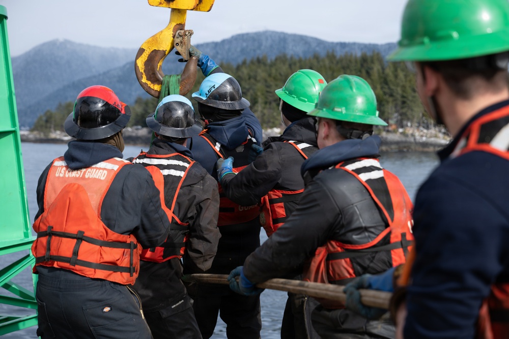 USCGC Kukui conducts aids to navigation operations near Sitka, Alaska