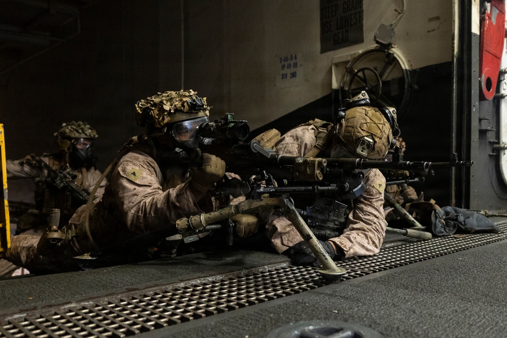 11th MEU Marines, Sailors Conduct Infantry Training Aboard USS Boxer