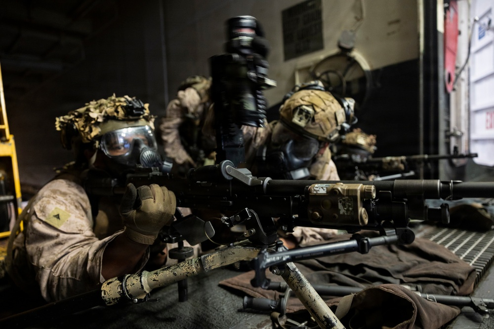11th MEU Marines, Sailors Conduct Infantry Training Aboard USS Boxer