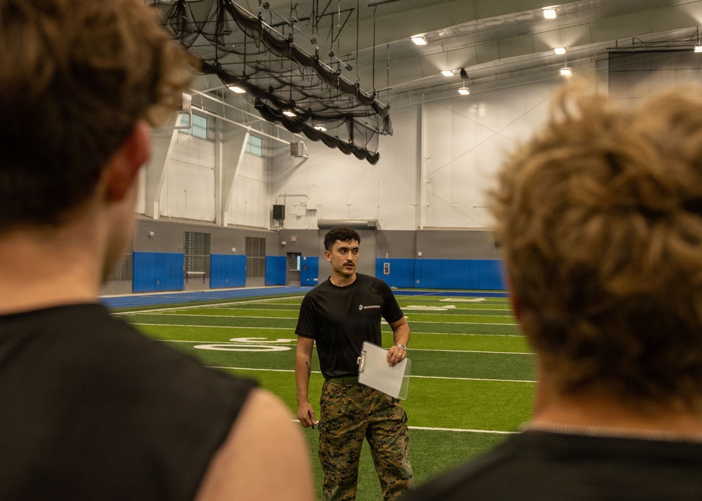 Georgetown Marines visit Lago Vista High School