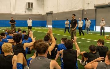 Georgetown Marines visit Lago Vista High School