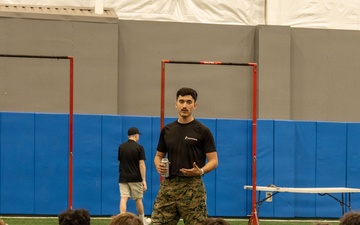 Georgetown Marines visit Lago Vista High School