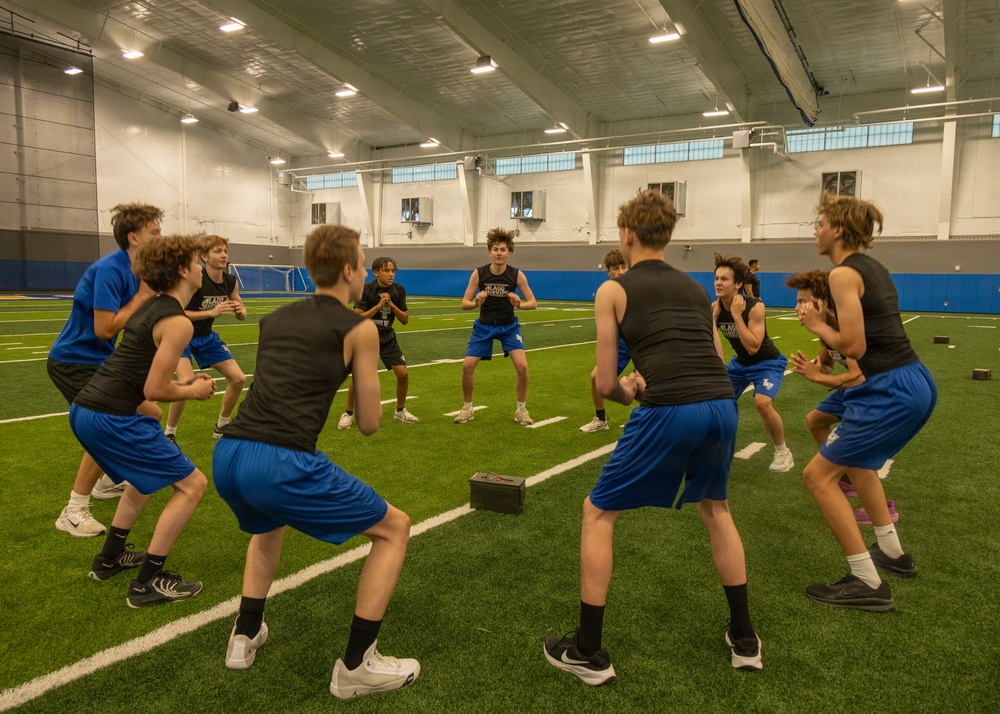 Georgetown Marines visit Lago Vista High School