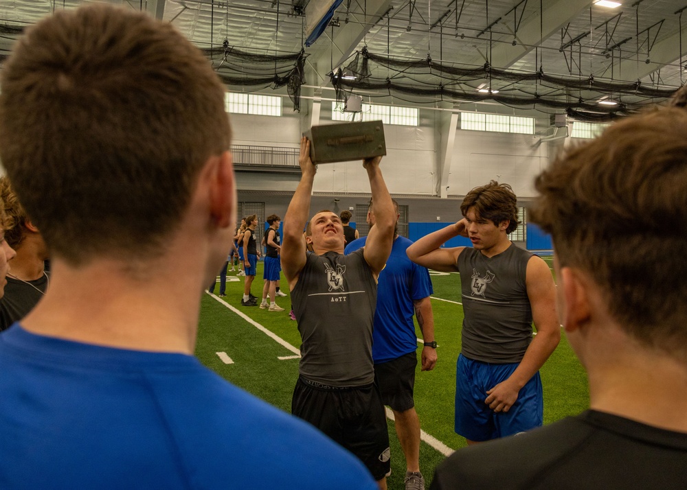 Georgetown Marines visit Lago Vista High School