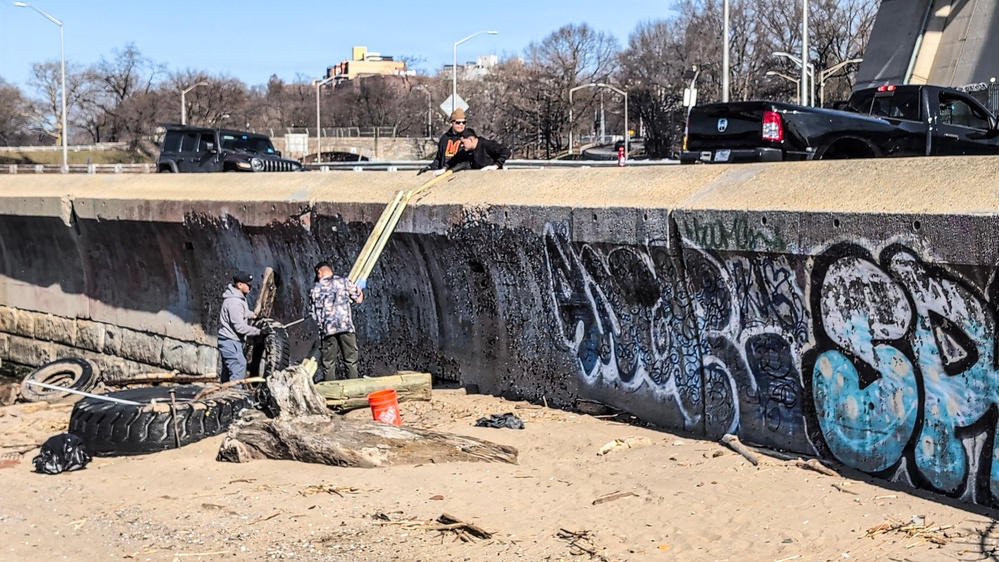 Soldiers and Marines Cleanup Historic Denyse Wharf Ahead of Sail4th250