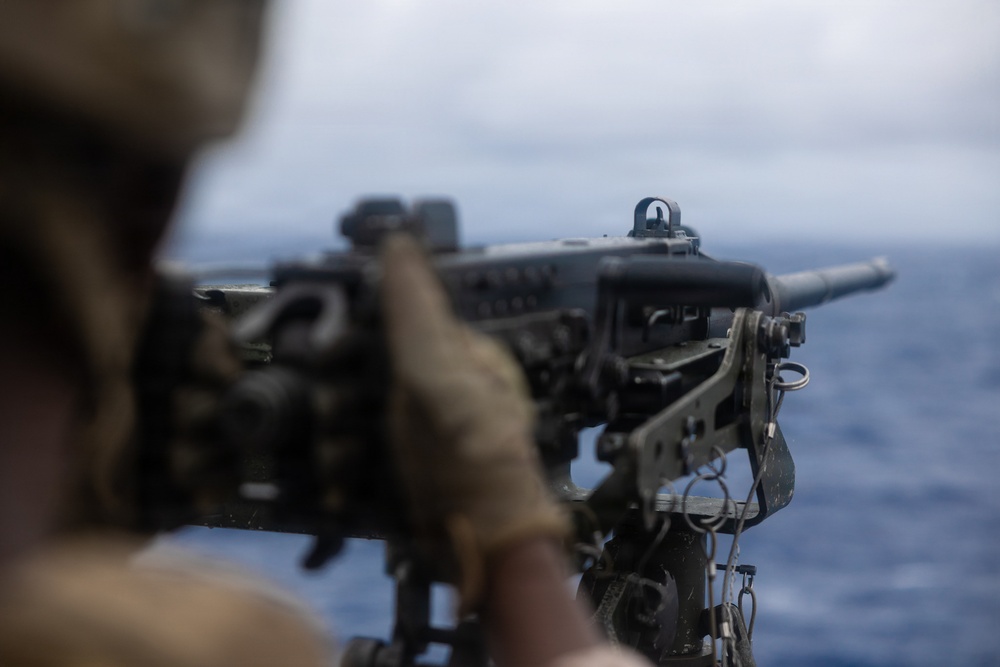 11th MEU Marines, Sailors Conduct a Defense of the Amphibious Task Force Drill aboard USS Portland