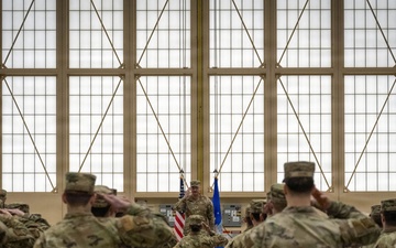 The door to the 90th and 525th FGS closes as the 3d AMXS opens