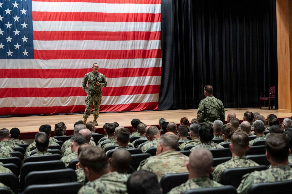 NAVFAC Commander Holds All Hands at NCBC Gulfport