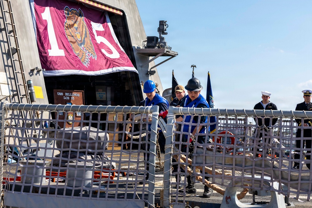 USS Billings (LCS 15) Departs for Deployment