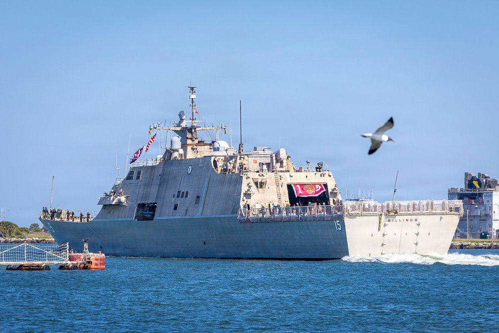 USS Billings (LCS 15) Departs for Deployment