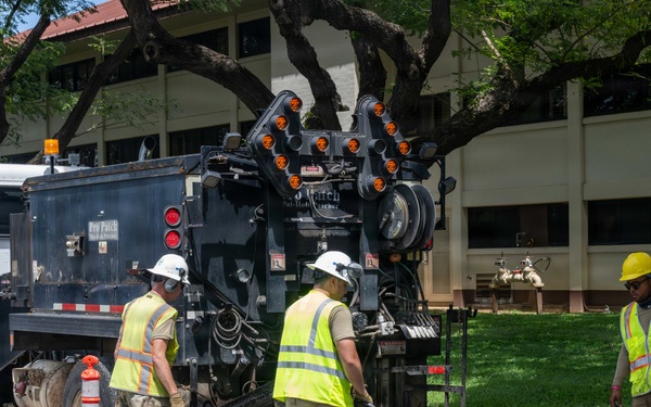 647 CES repair roads after Kona storms