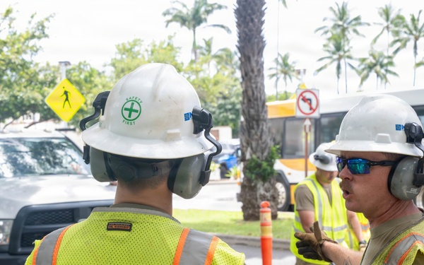 647 CES repair roads after Kona storms