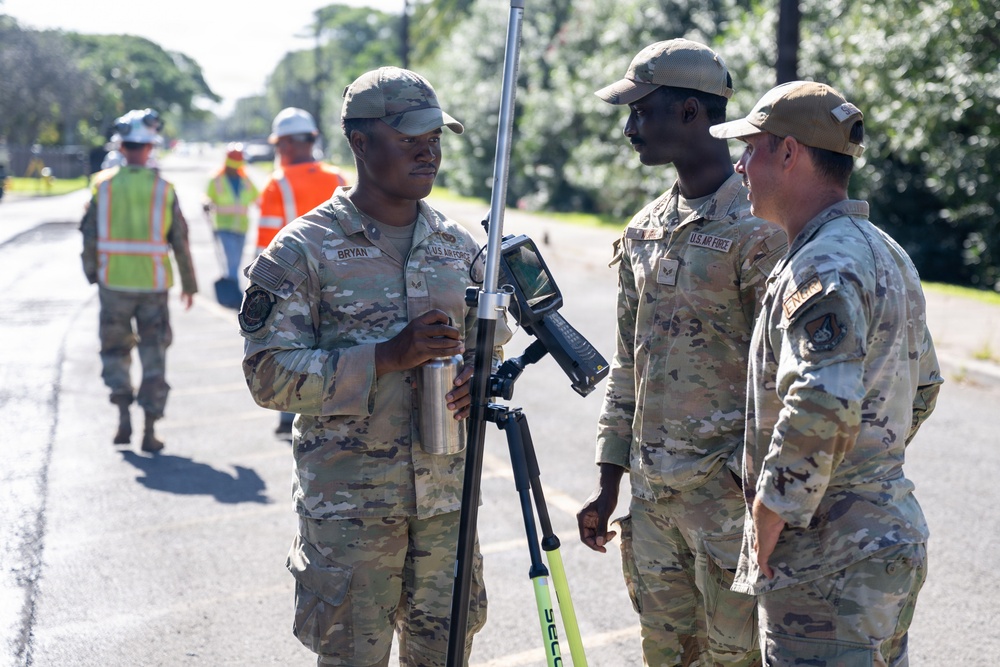 647 CES repair roads after Kona storms