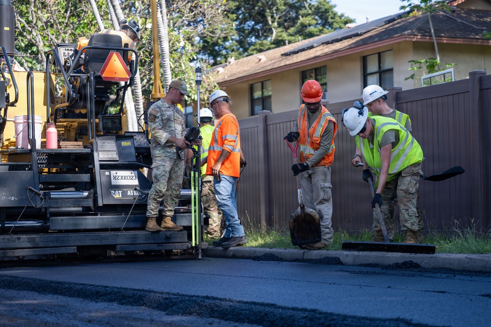 647 CES repair roads after Kona storms