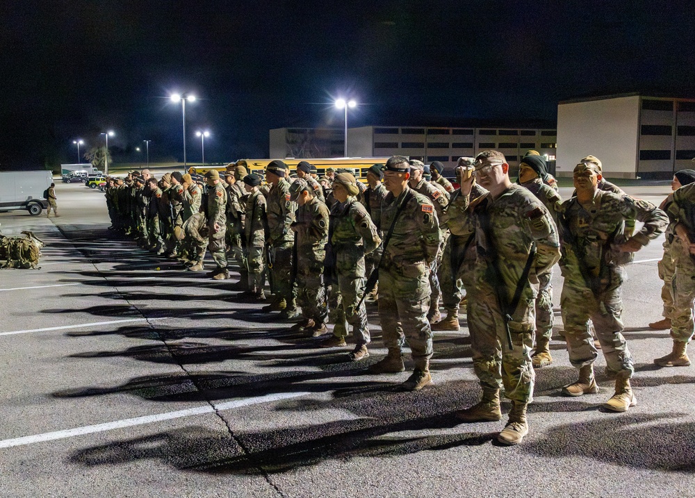 Combined Best Squad Competition 2026 - Nine-mile ruck march