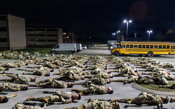 Combined Best Squad Competition 2026 - Nine-mile ruck march