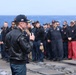 USS Thomas Hudner (DDG 116) Holds an All Hands Call