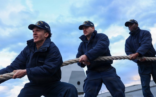 USS Thomas Hudner (DDG 116) Arrives in Souda Bay, Greece March 27, 2026.