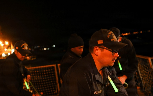 USS Thomas Hudner (DDG 116) Departs Souda Bay, Greece March 27, 2026.