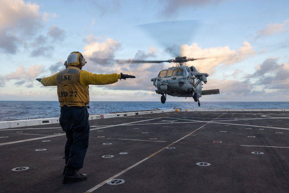 11th MEU Sailors Conduct Emergency Flight Quarters aboard USS Portland