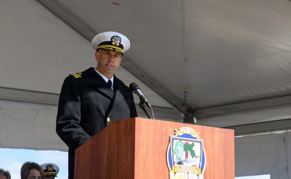 USS Massachusetts (SSN 798) is Commissioned in Boston