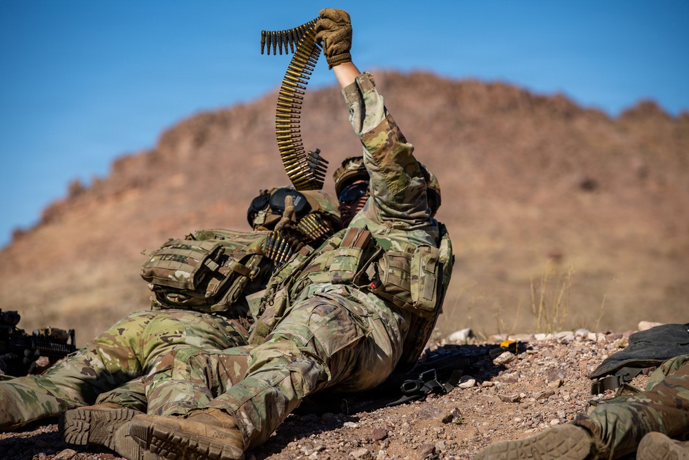 Task Force Seminole soldiers conduct combined arms live-fire exercise at Fort Bliss