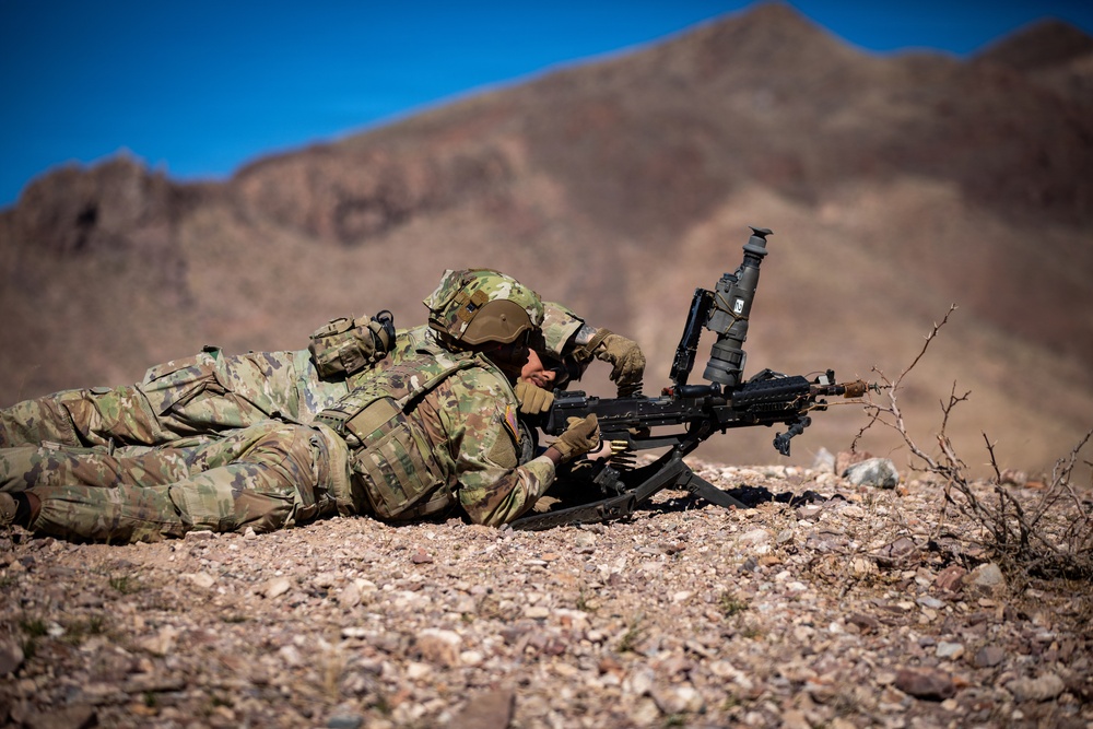 Task Force Seminole soldiers conduct combined arms live-fire exercise at Fort Bliss