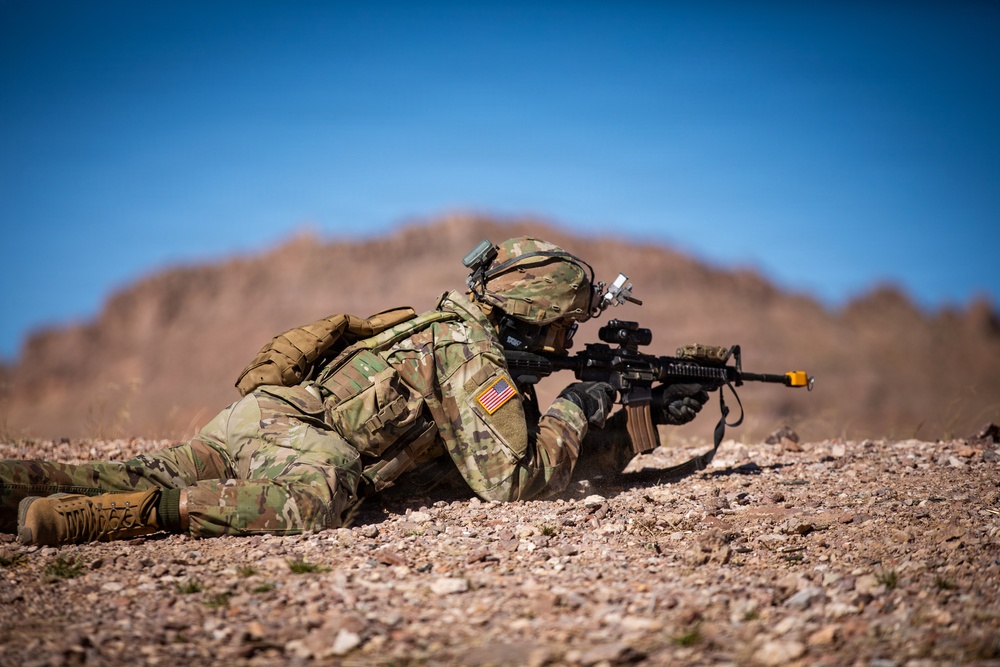 Task Force Seminole soldiers conduct combined arms live-fire exercise at Fort Bliss
