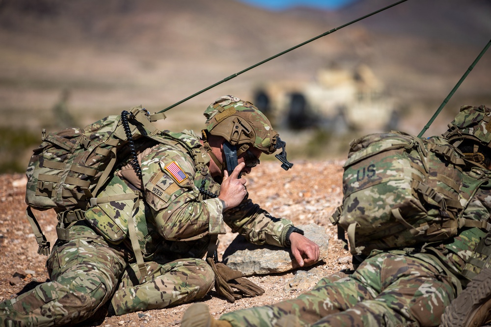 Task Force Seminole soldiers conduct combined arms live-fire exercise at Fort Bliss