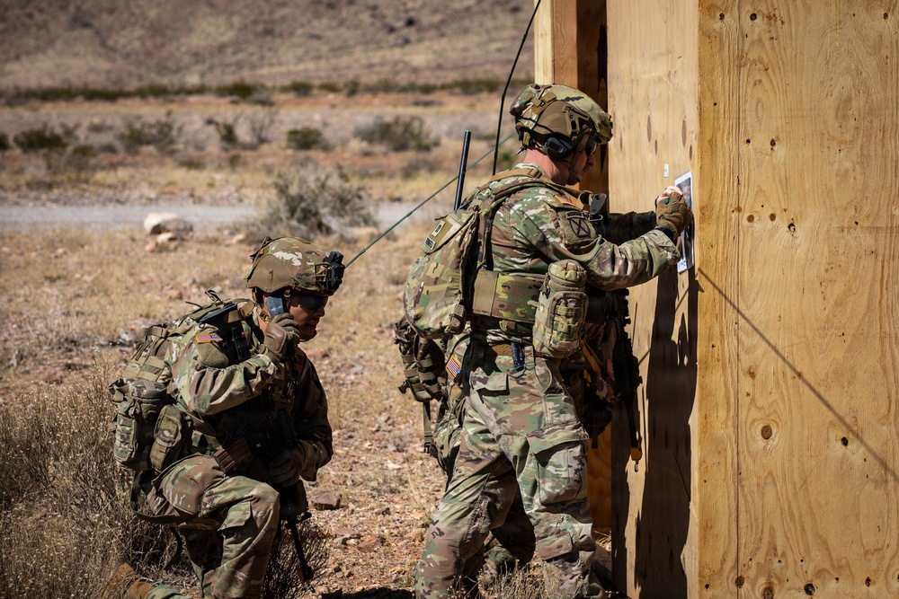 Task Force Seminole soldiers conduct combined arms live-fire exercise at Fort Bliss