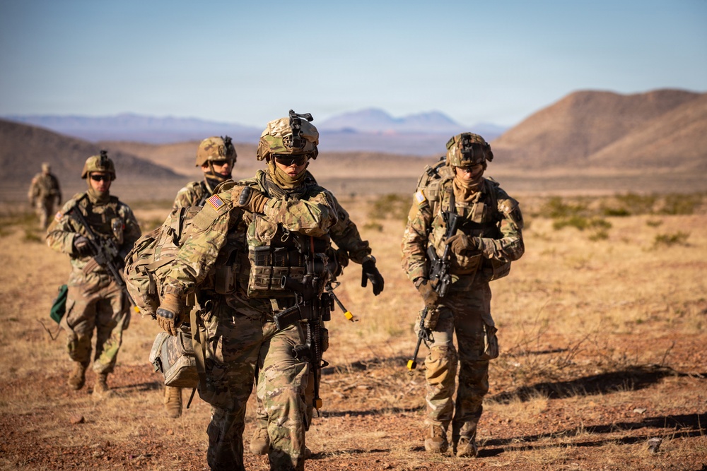Task Force Seminole soldiers conduct combined arms live-fire exercise at Fort Bliss