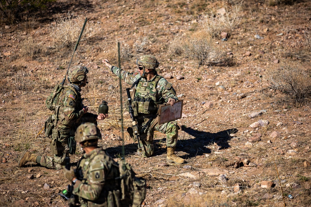 Task Force Seminole soldiers conduct combined arms live-fire exercise at Fort Bliss