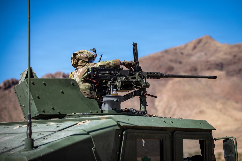 Task Force Seminole soldiers conduct combined arms live-fire exercise at Fort Bliss