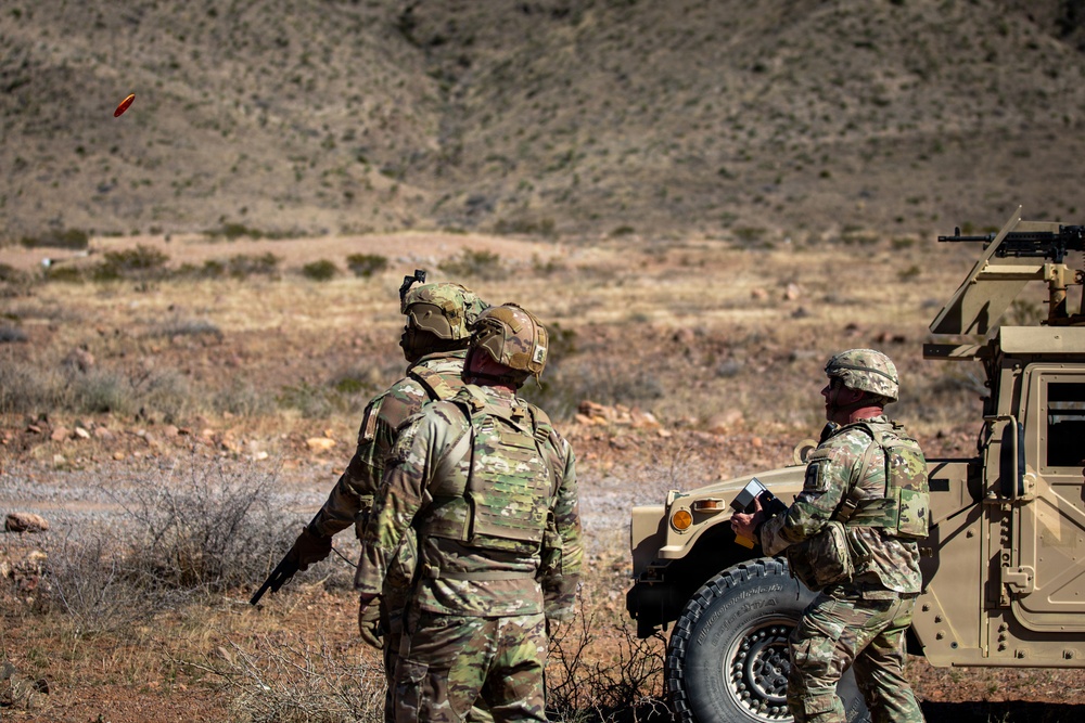 Task Force Seminole soldiers conduct combined arms live-fire exercise at Fort Bliss
