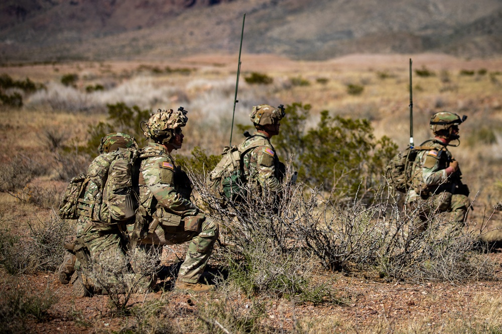 Task Force Seminole soldiers conduct combined arms live-fire exercise at Fort Bliss