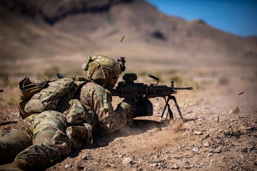Task Force Seminole soldiers conduct combined arms live-fire exercise at Fort Bliss