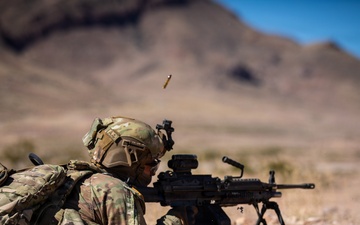 Task Force Seminole soldiers conduct combined arms live-fire exercise at Fort Bliss
