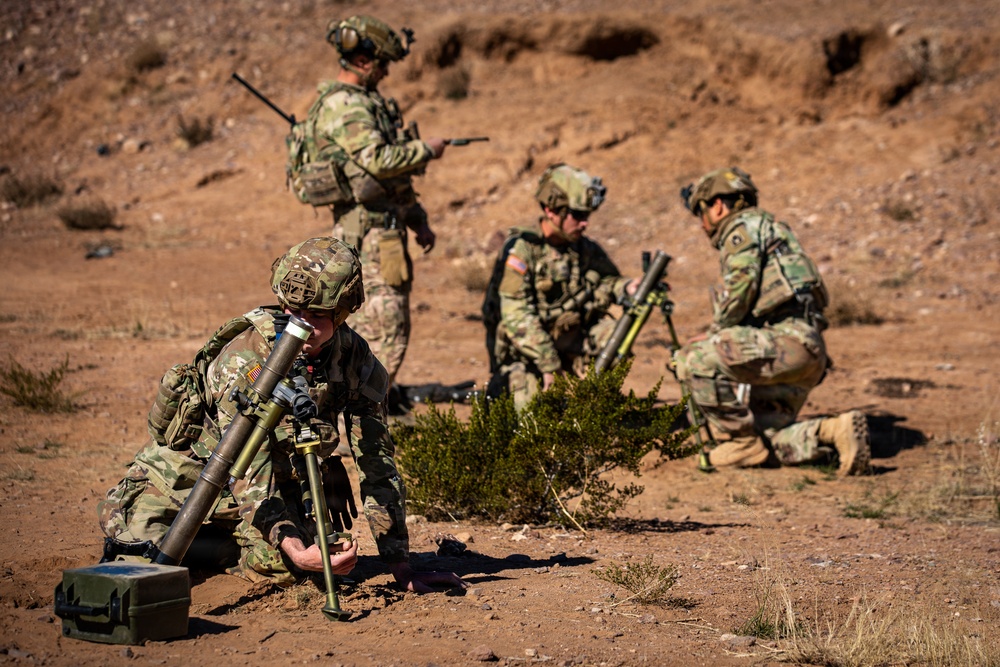 Task Force Seminole soldiers conduct combined arms live-fire exercise at Fort Bliss
