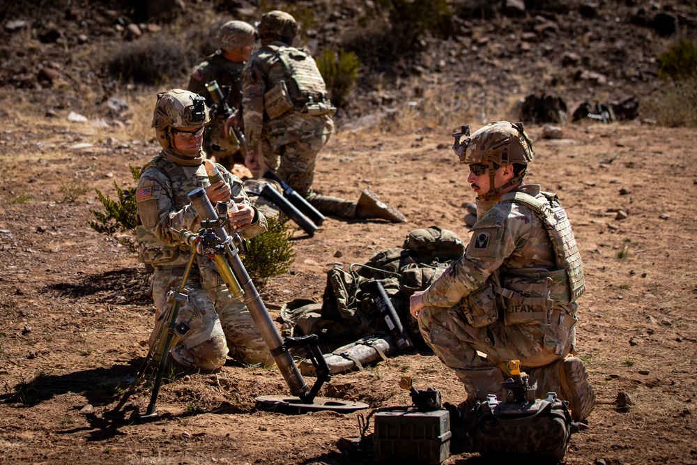 Task Force Seminole soldiers conduct combined arms live-fire exercise at Fort Bliss