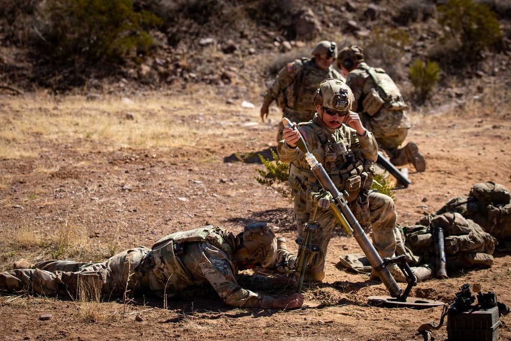Task Force Seminole soldiers conduct combined arms live-fire exercise at Fort Bliss