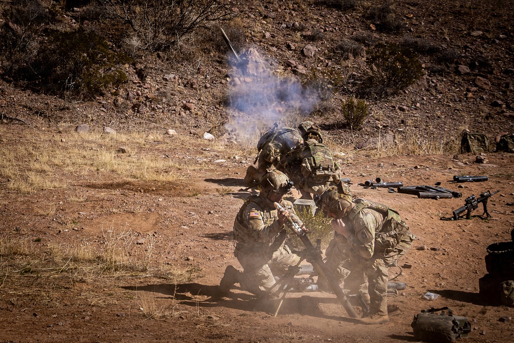 Task Force Seminole soldiers conduct combined arms live-fire exercise at Fort Bliss