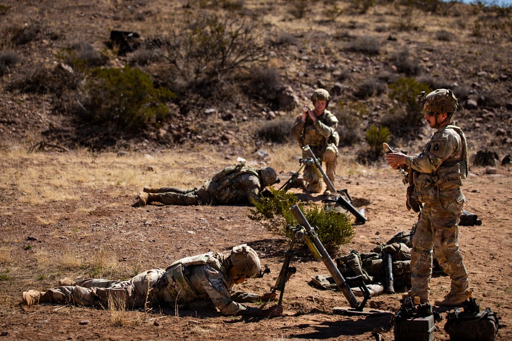 Task Force Seminole soldiers conduct combined arms live-fire exercise at Fort Bliss