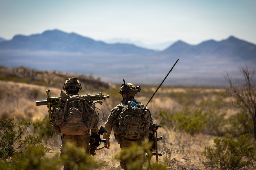 Task Force Seminole soldiers conduct combined arms live-fire exercise at Fort Bliss
