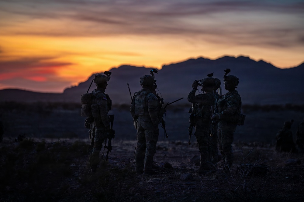 Task Force Seminole soldiers conduct combined arms live-fire exercise at Fort Bliss