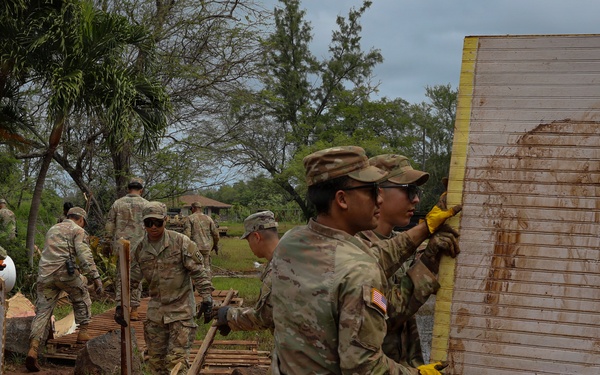 Hawaii National Guard assists Waialua residents with flood debris removal