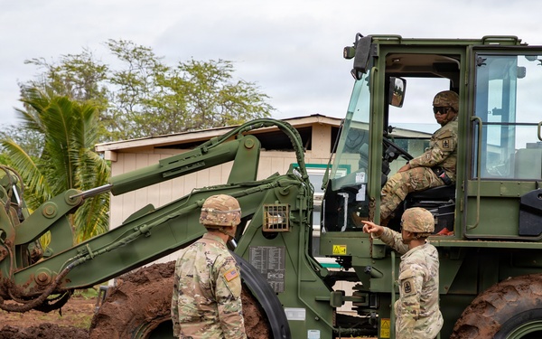 Hawaii National Guard assists Waialua residents with flood debris removal